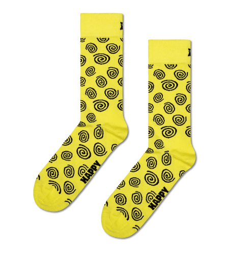 calze happy socks SWIRL SOCK YELLOW