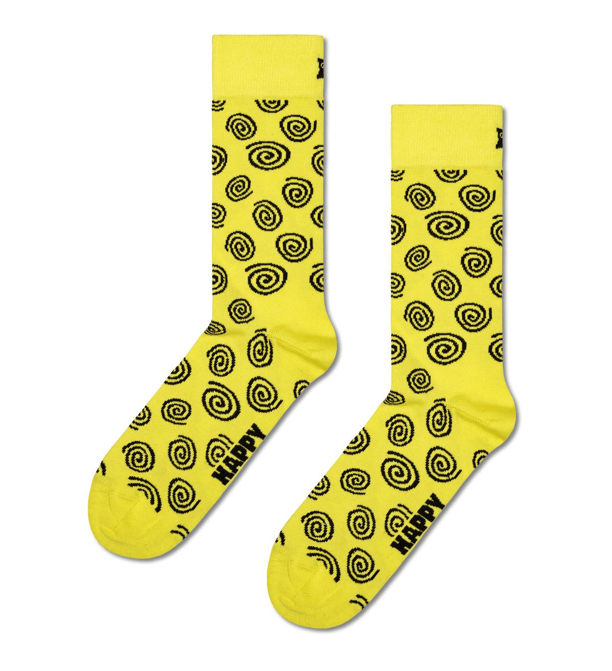happy socks calze SWIRL SOCK YELLOW