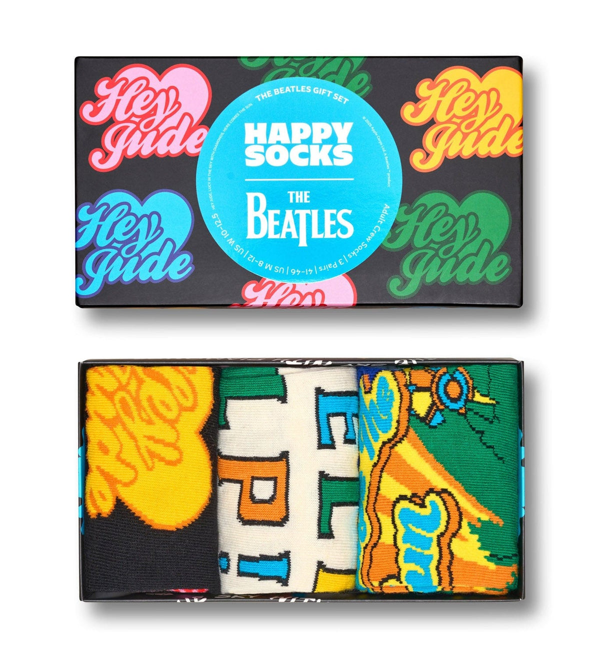 happy socks calze The Beatles 3 Pack Socks Gift Set