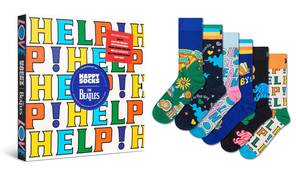 happy socks calze The Beatles 6 Pack Socks Gift Set