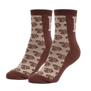 NATURE H CREW SOCK - BROWN