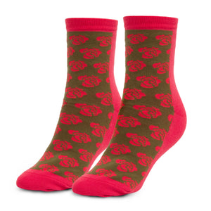 NATURE H CREW SOCK - RED