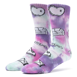 SCATTERBRAIN CREW SOCK - MULTI