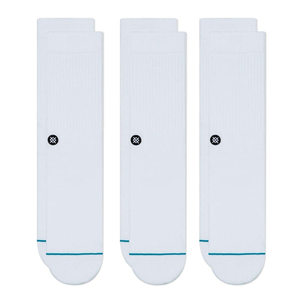 Calze Stance Edge Crew | Altezza Media, Bianco, Ammortizzazione Moderata, Supporto Arco, Per Uomo - 4