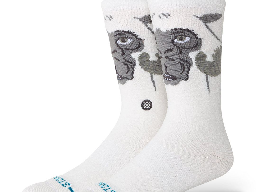 Stance Calze Shranta – Bianco Sporco, Altezza Crew, Ammortizzazione Media, Con Supporto All'Arco