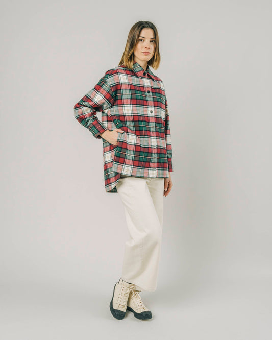 brava fabrics CHECK OVERSIZED BLOUSE - SPICE foto 10