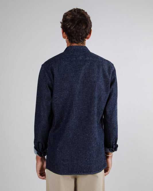 brava fabrics RECYCLED OVERSHIRT - DENIM foto 5