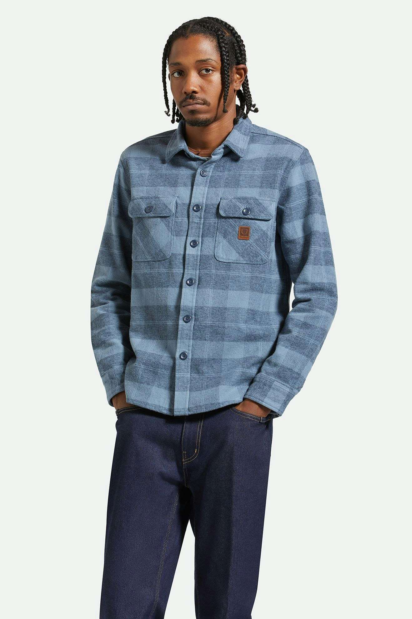 brixton camicie Bowery Heavy Weight L S Flanne