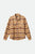 camicie brixton BOWERY L/S FLANNEL - LIGHT BROWN/BURNT HENNA