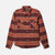 camicie brixton BOWERY L/S FLANNEL - MAHOGANY/BURNT HENNA/MARS RED