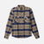 camicie brixton BOWERY L/S FLANNEL - MOONLIT OCEAN/BRIGHT GOLD/OFF WHITE