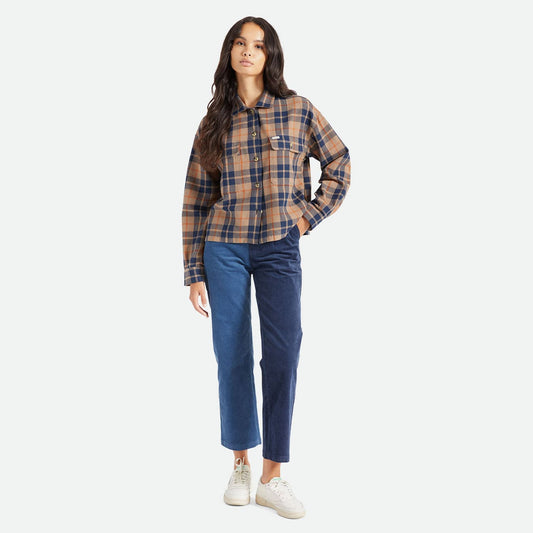 brixton BOWERY W L/S FLANNEL - PINE BARK foto 3