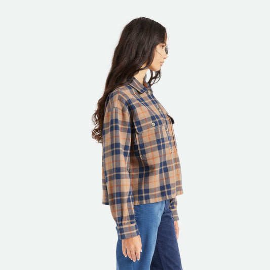 brixton BOWERY W L/S FLANNEL - PINE BARK foto 6