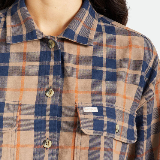 brixton BOWERY W L/S FLANNEL - PINE BARK foto 4