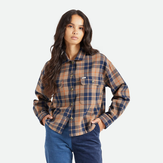 brixton BOWERY W L/S FLANNEL - PINE BARK foto 2