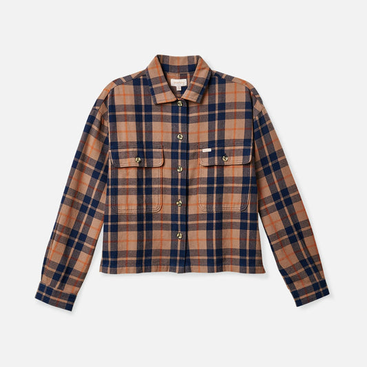 brixton BOWERY W L/S FLANNEL - PINE BARK foto 1