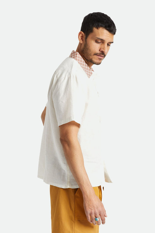 brixton BUNKER S/S WVN - OFF WHITE foto 3