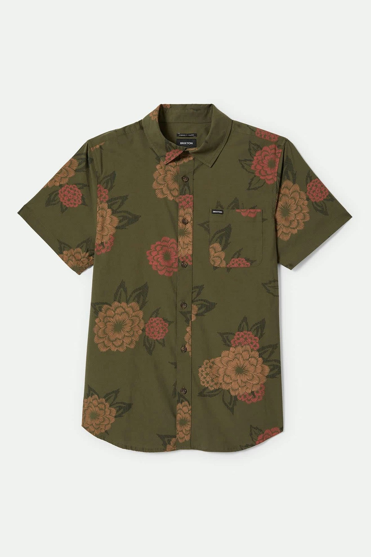 brixton camicie Charter Print S S Wvn