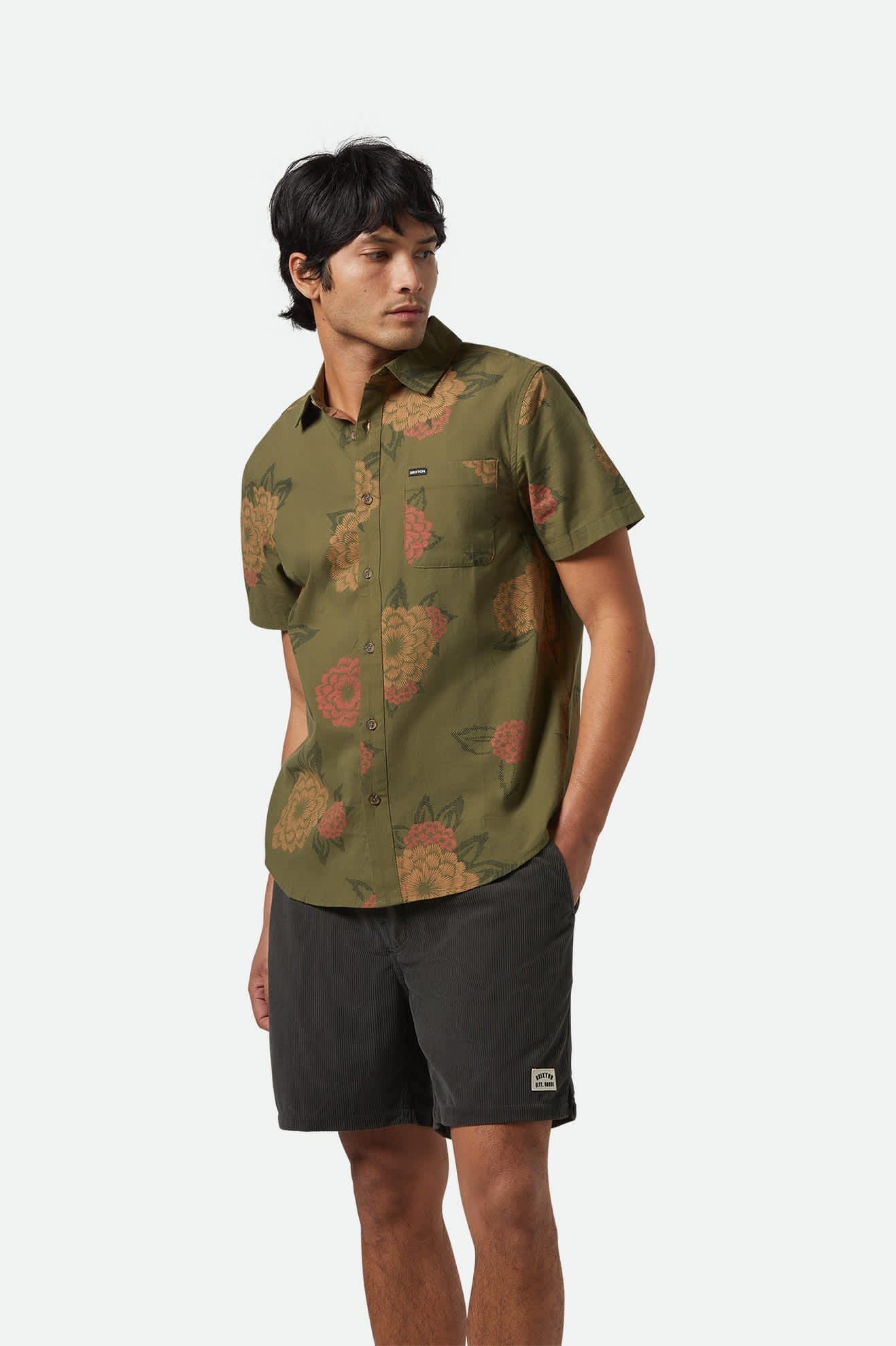 brixton camicie Charter Print S S Wvn