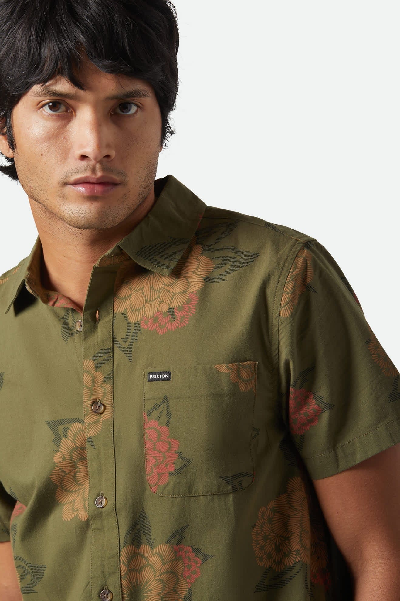 brixton camicie Charter Print S S Wvn