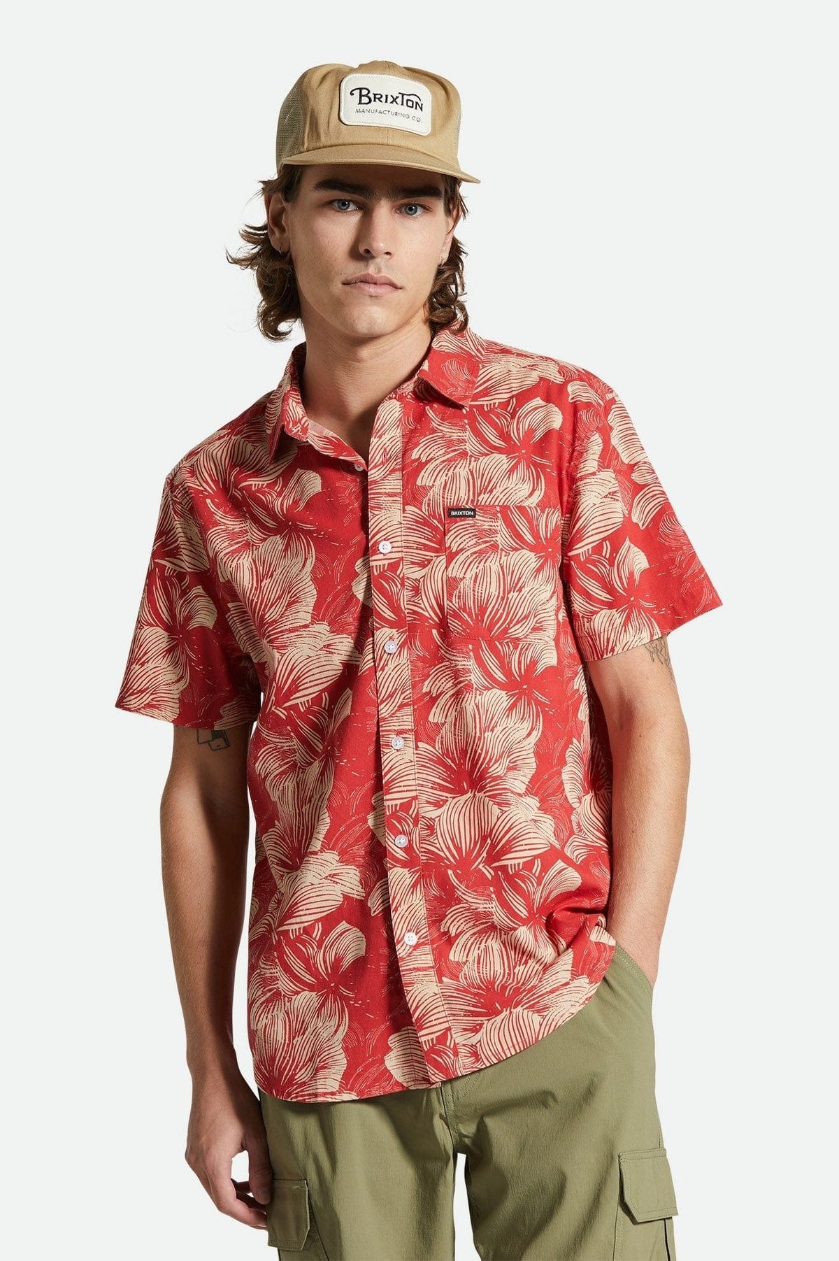 brixton camicie CHARTER PRINT S S WVN
