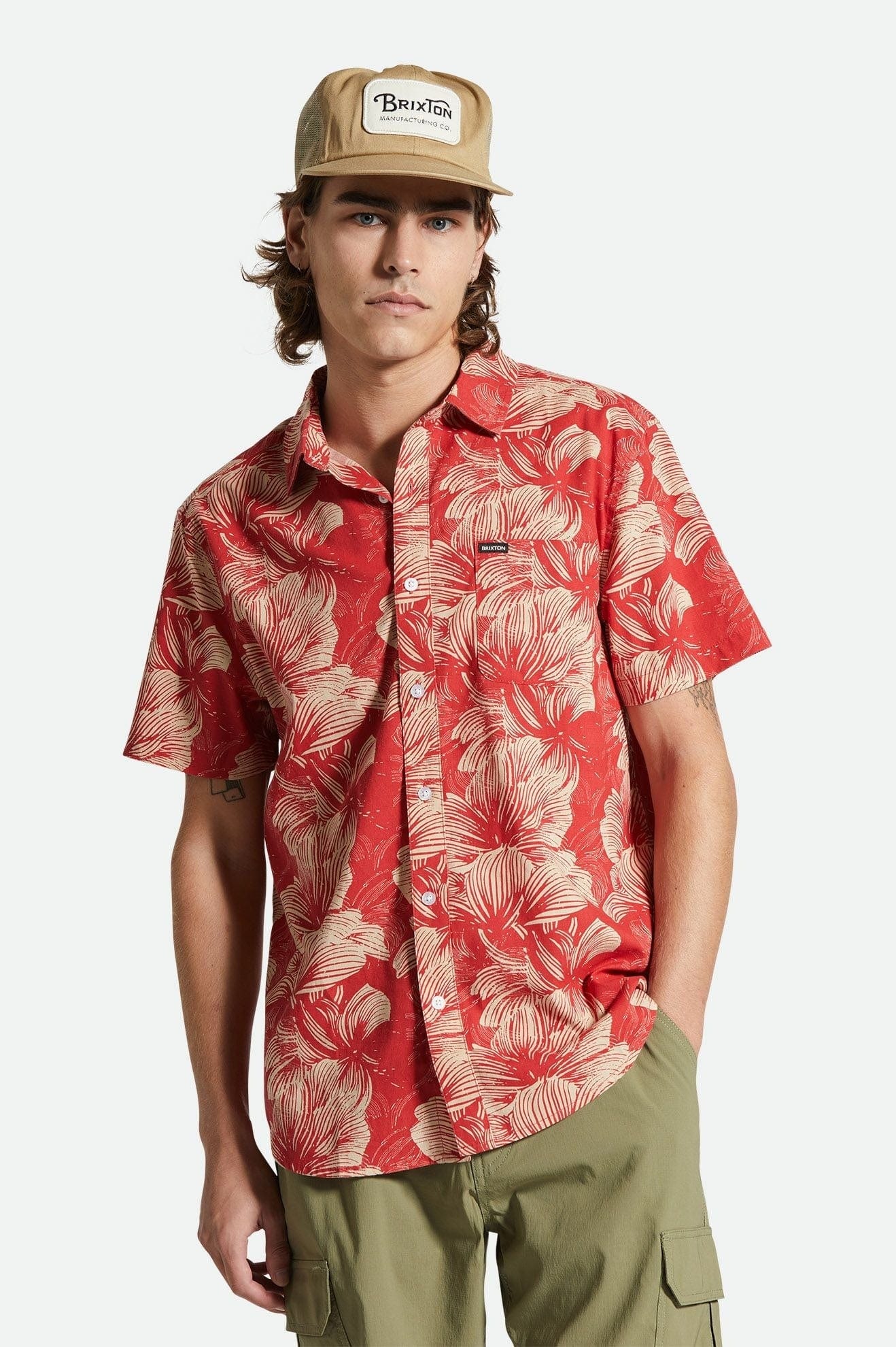 brixton camicie CHARTER PRINT S S WVN