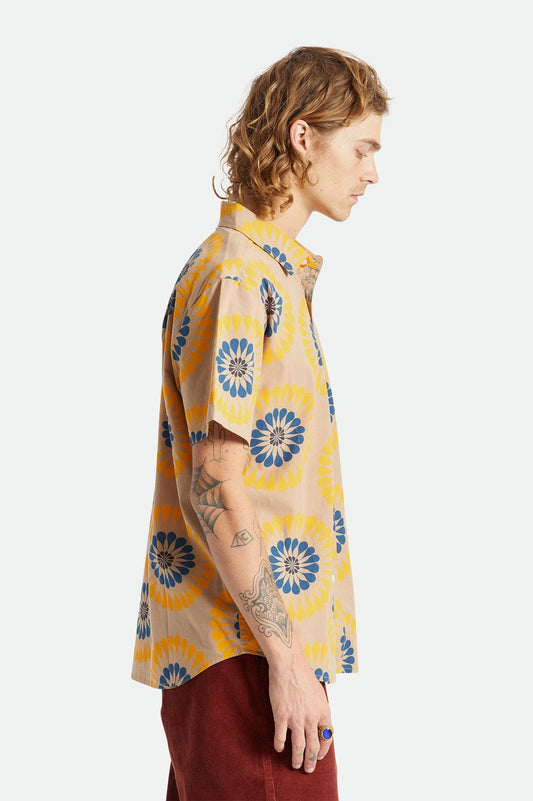 brixton CHARTER PRINT S/S WVN - MOJAVE/GOLDEN GLOW foto 3