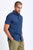 camicie brixton CHARTER PRINT S/S WVN NAVY/BLUE FOG