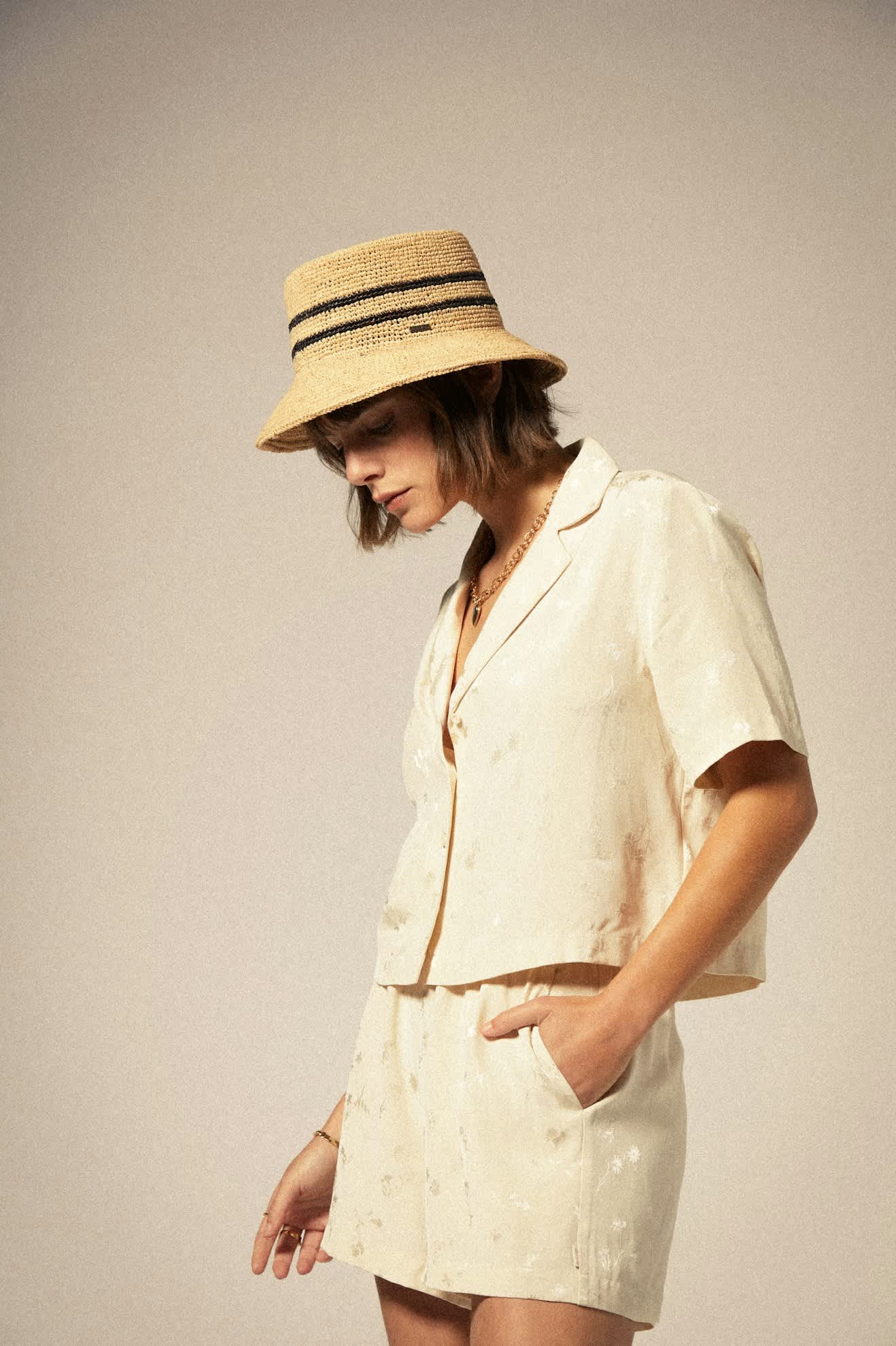 brixton camicie Silky S S Jacquard Button Down
