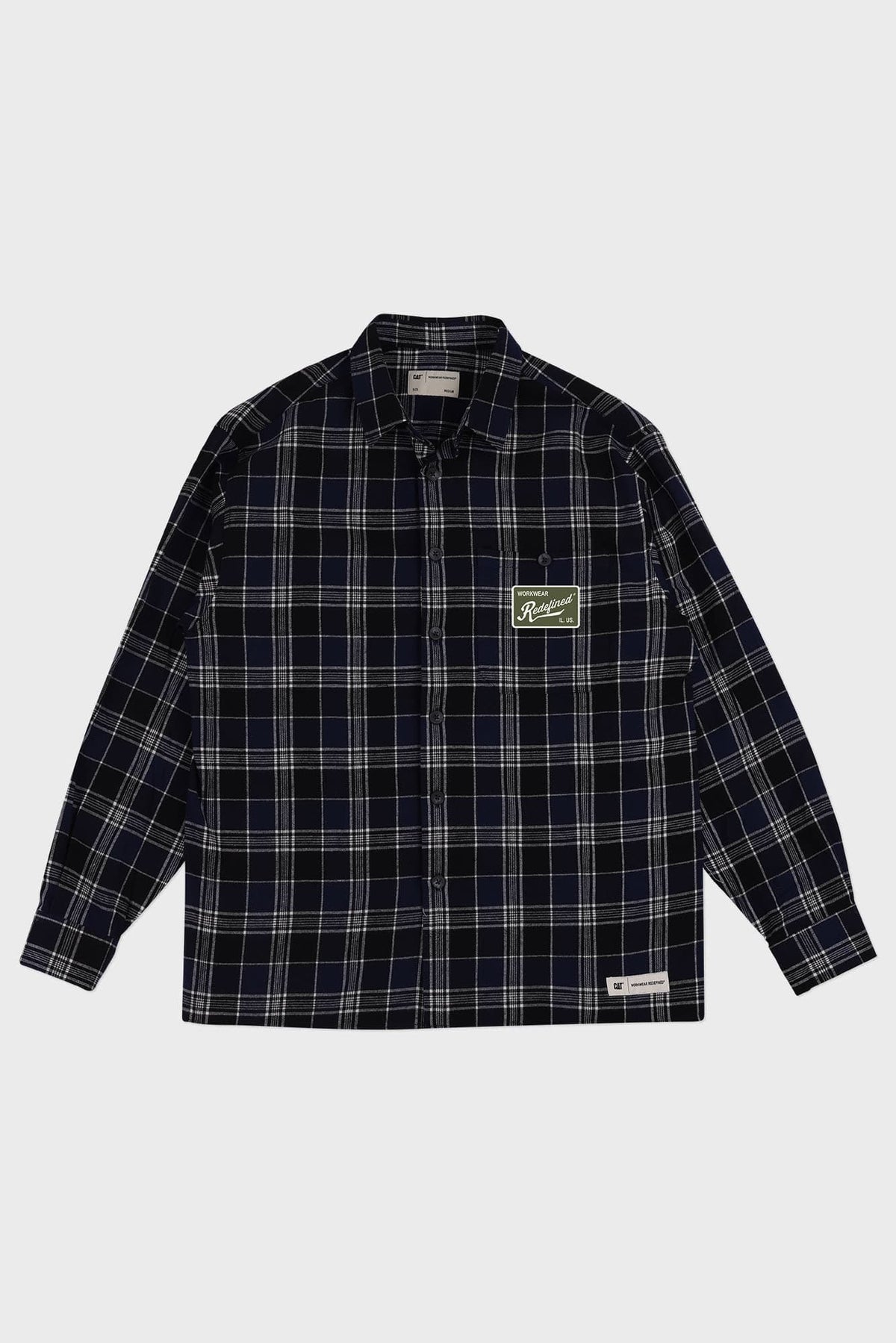 cat wwr camicie Workwear Redefined Patch Check Shirt