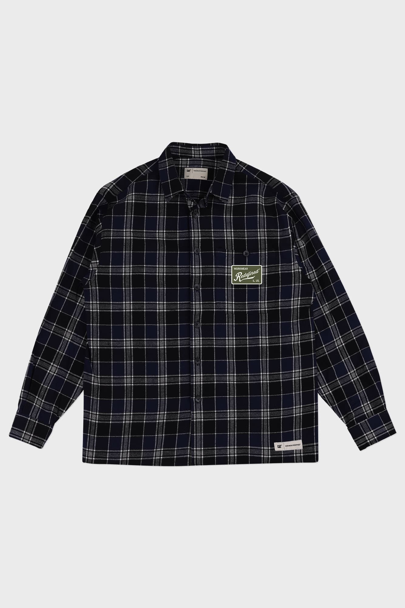cat wwr camicie Workwear Redefined Patch Check Shirt