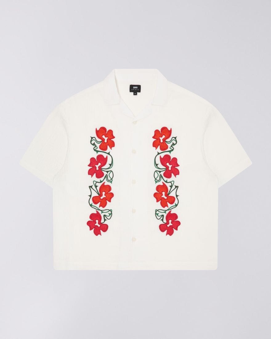 edwin camicie Kbar Shirt Ss Off White