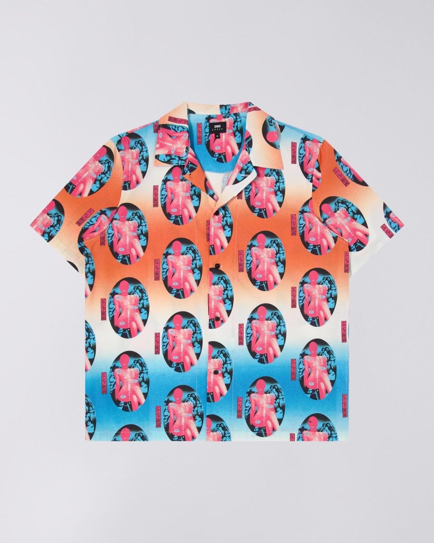 edwin camicie Pinku Sinema Shirt Ss Multicolor