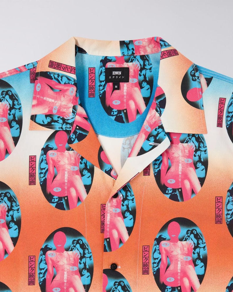 edwin camicie Pinku Sinema Shirt Ss Multicolor