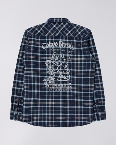 camicie edwin ROSES LABOUR SHIRT LS