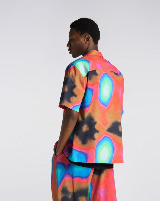 edwin TERAHERTZ SHIRT SS - TERAHERTZ RED AOP foto 3