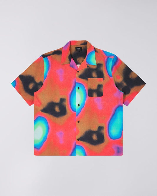 edwin TERAHERTZ SHIRT SS - TERAHERTZ RED AOP foto 2