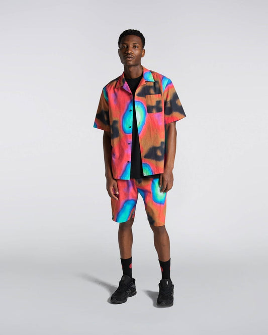 edwin TERAHERTZ SHIRT SS - TERAHERTZ RED AOP foto 4