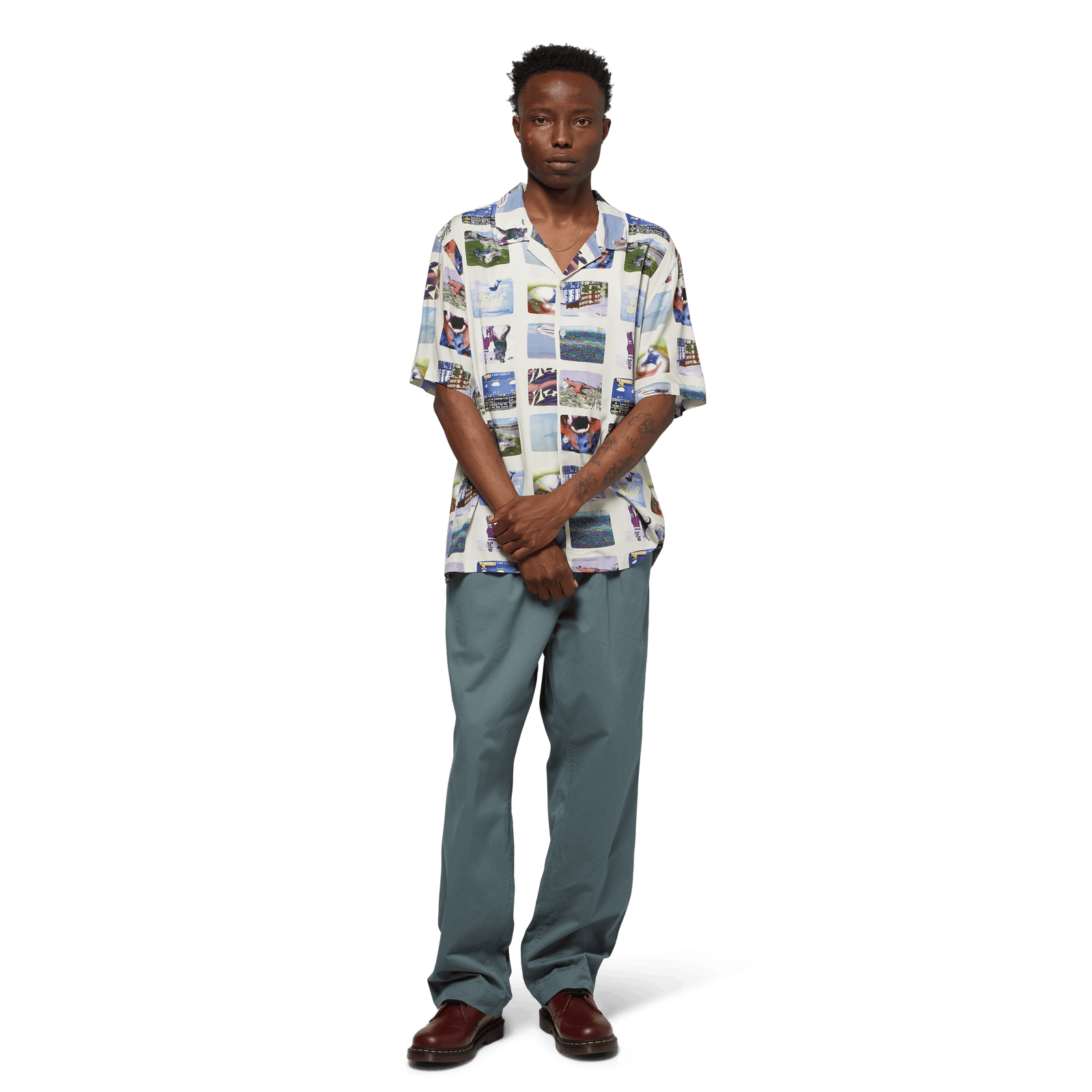 huf camicie 500 Channels S S Resort Shirt