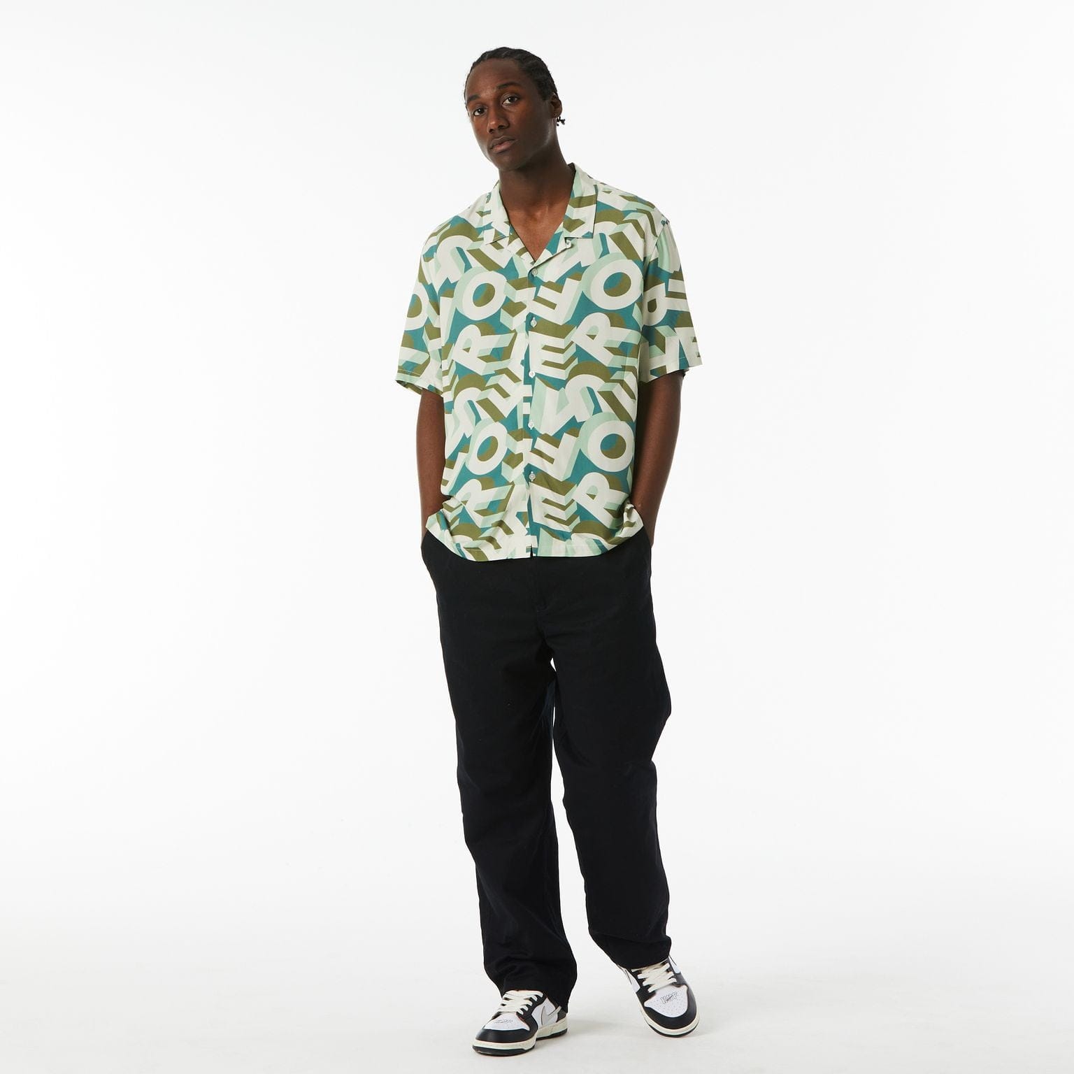 huf camicie ABECEDERIAN S S RESORT SHIRT