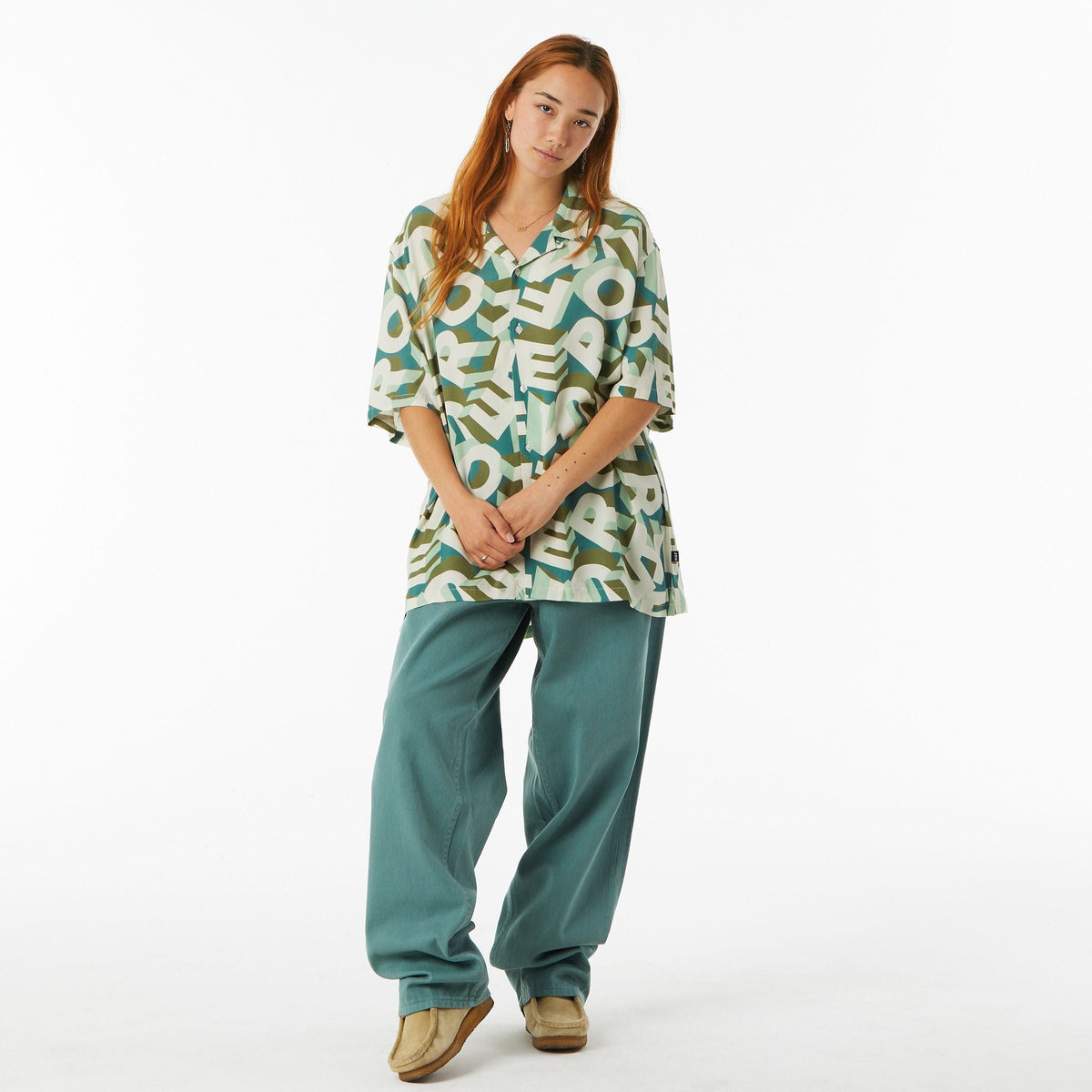huf camicie ABECEDERIAN S S RESORT SHIRT