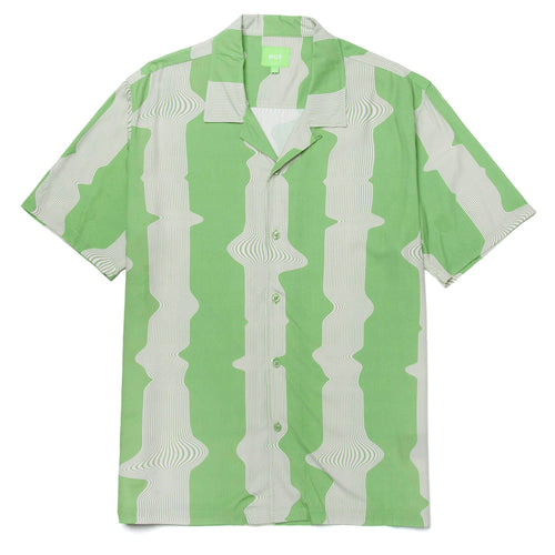 camicie huf AVALON S/S RESORT TOP - AVOCADO