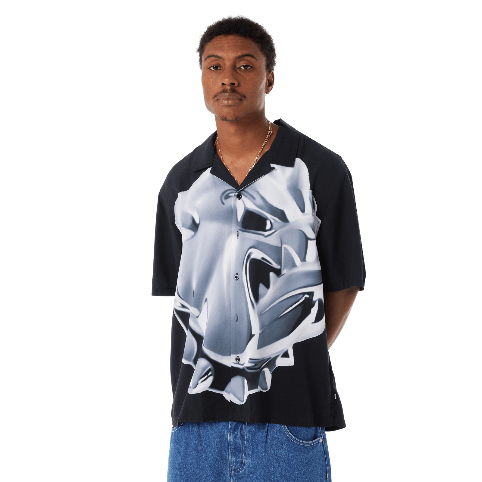 huf camicie Big Dawg S S Resort Shirt