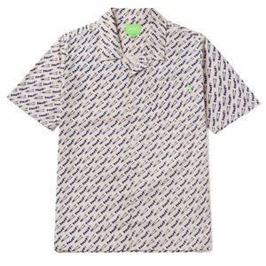 BREAKER S/S WOVEN TOP - NATURAL
