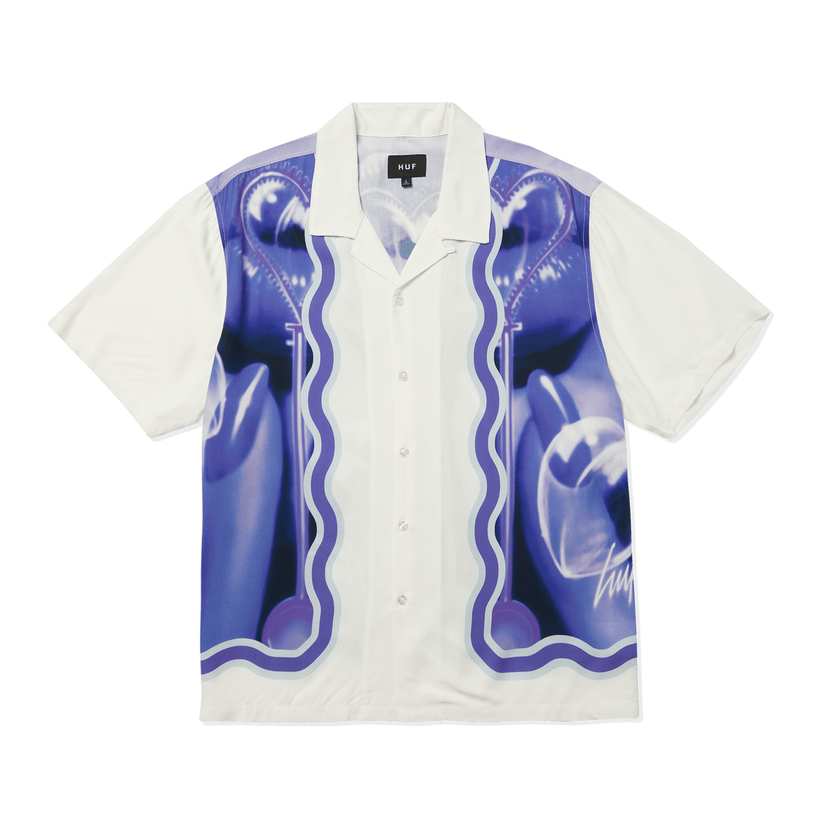 huf camicie Bubble S S Resort Shirt