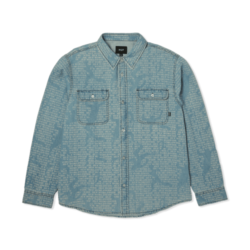 camicie huf CEREMONY DENIM SHIRT