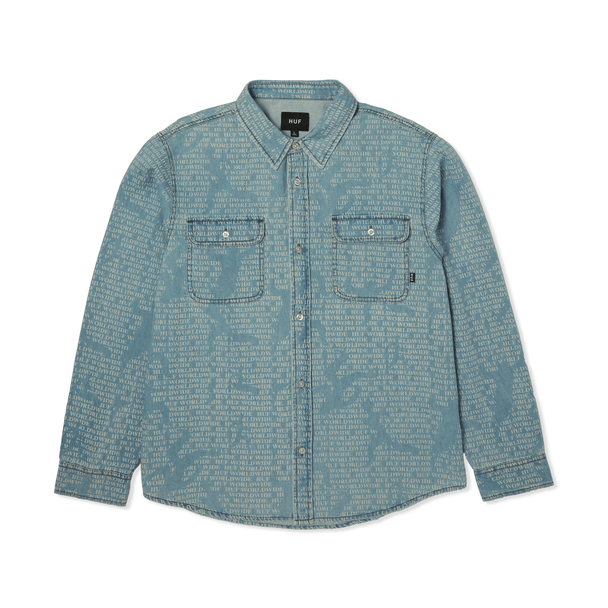 huf camicie Ceremony Denim Shirt