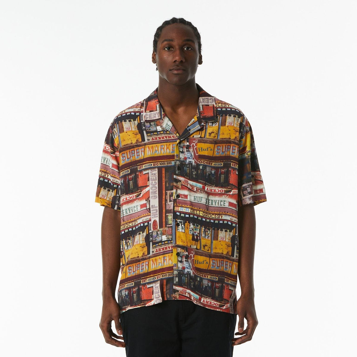 huf camicie CORNER STORE S S RESORT SHIRT