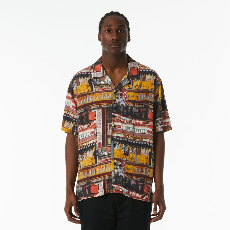 huf camicie CORNER STORE S S RESORT SHIRT
