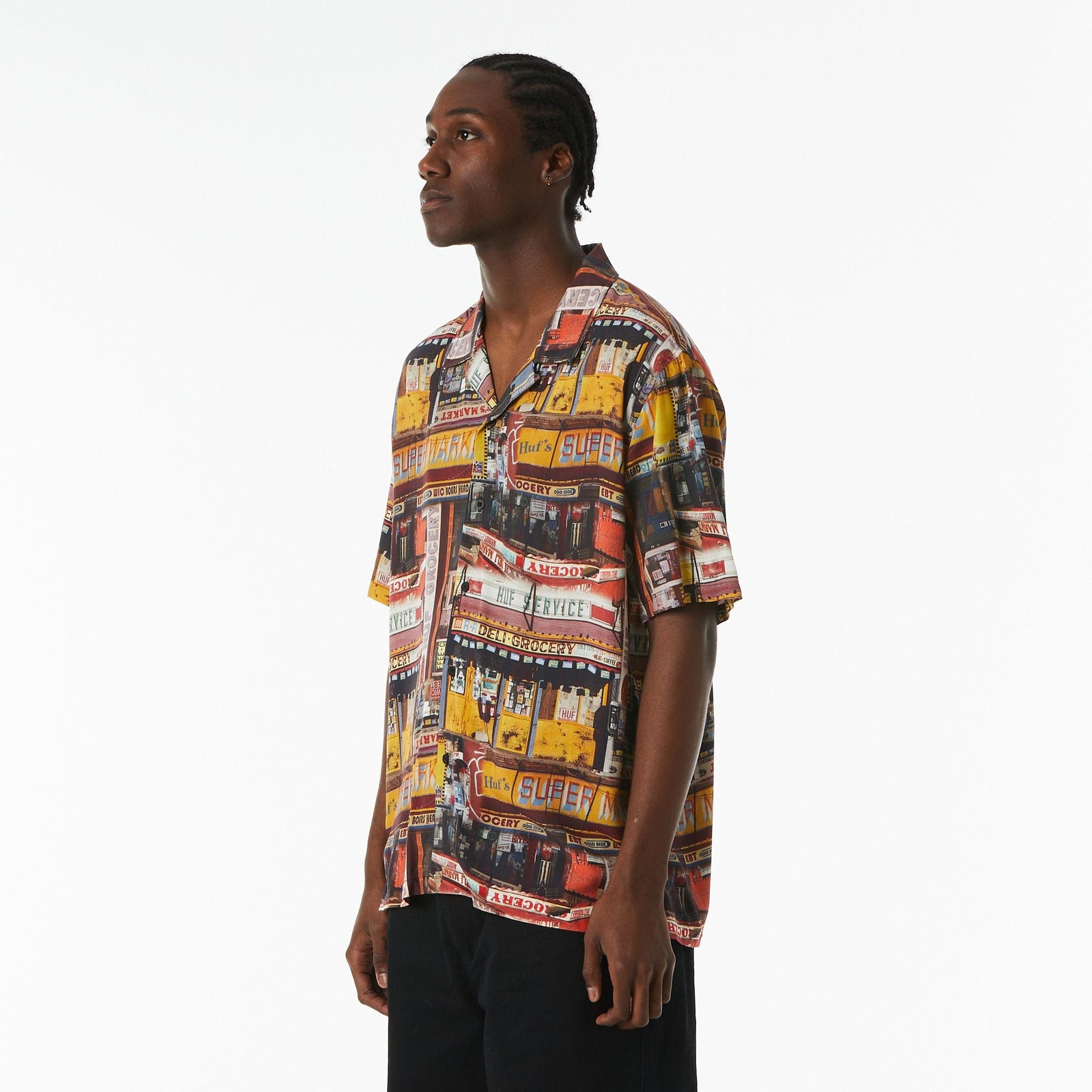 huf camicie CORNER STORE S S RESORT SHIRT